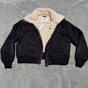 Urban Outfitters BDG Black Sherpa Jacket Women's XL